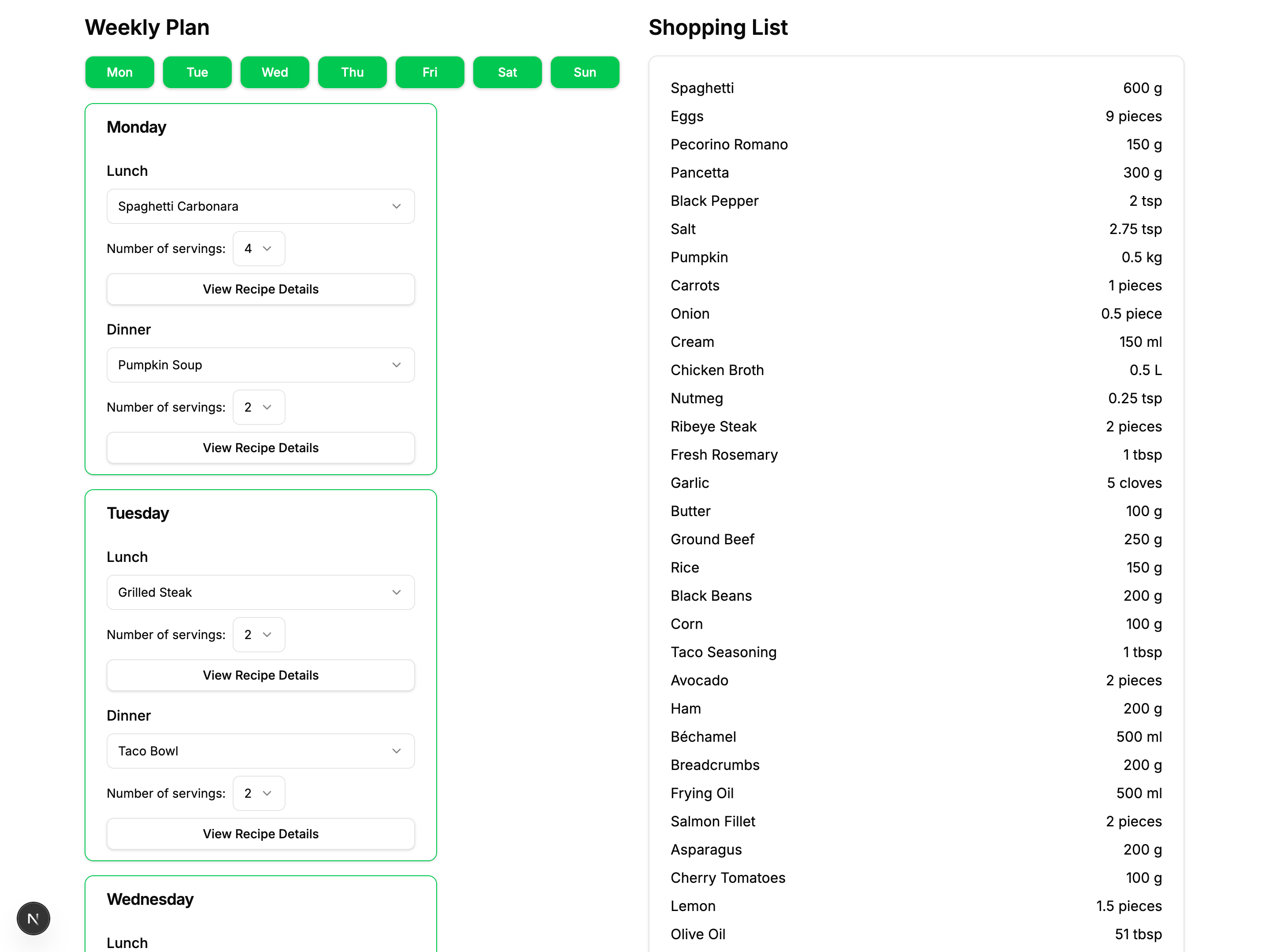 Meal Planner screenshot 4